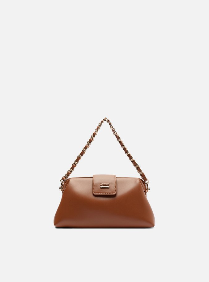 Bolsa Tiracolo Marrom Pequena