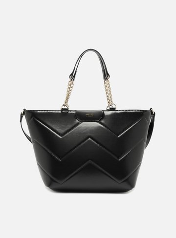 Bolsa Tote Preta Giorno Grande Matelassê
