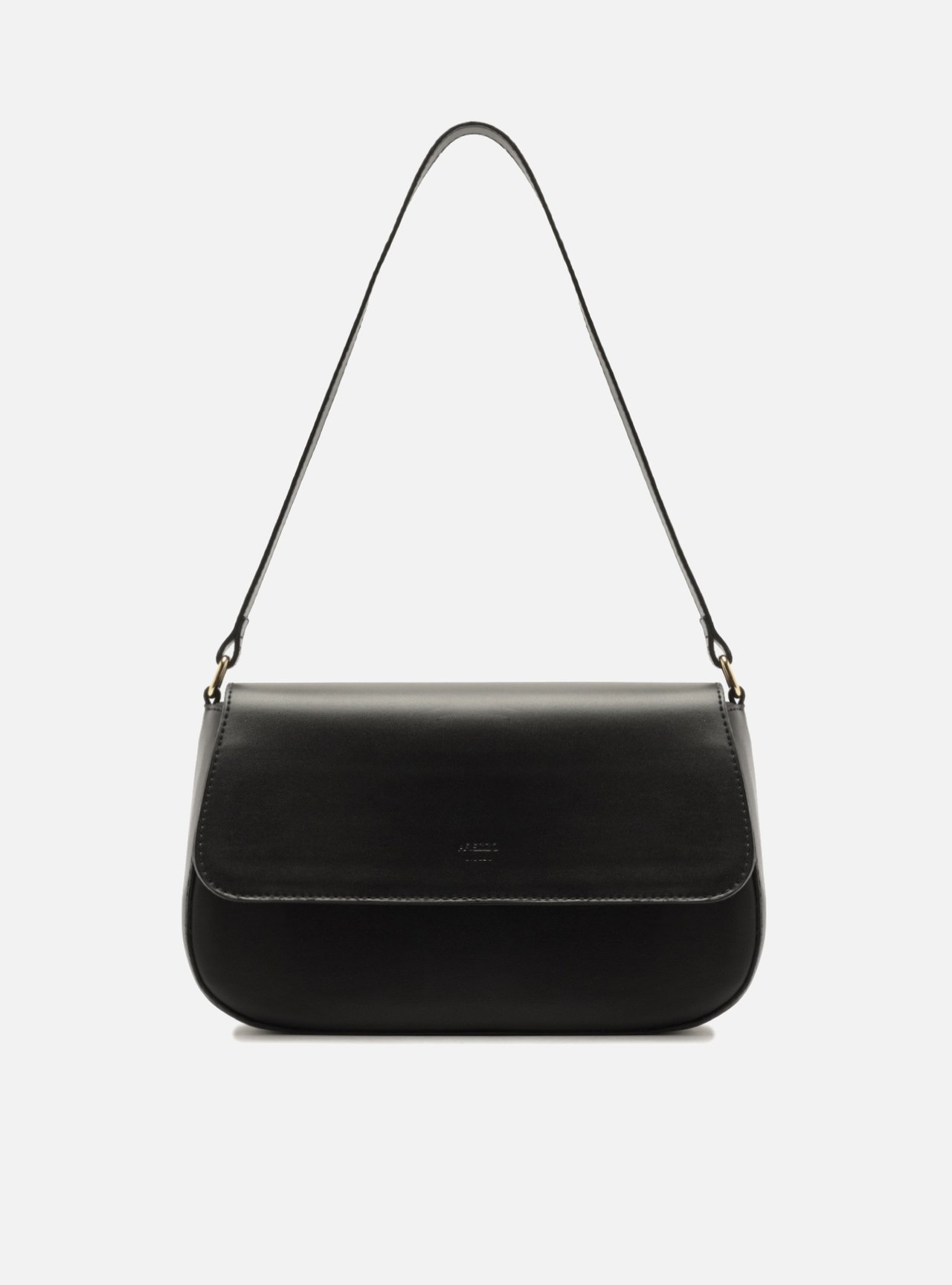 Bolsa Shoulder Preta Média Metais — foto 1