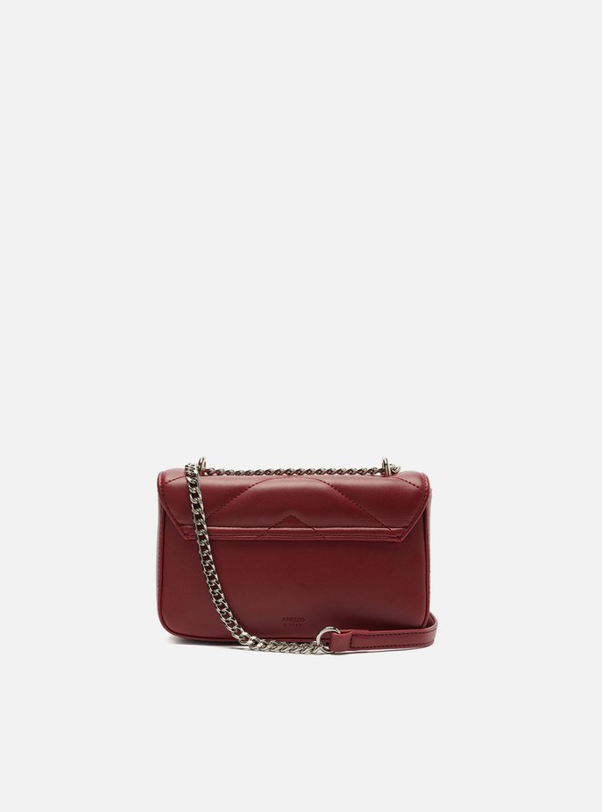 Bolsa Tiracolo Bordô Matelassê Corrente Pequena