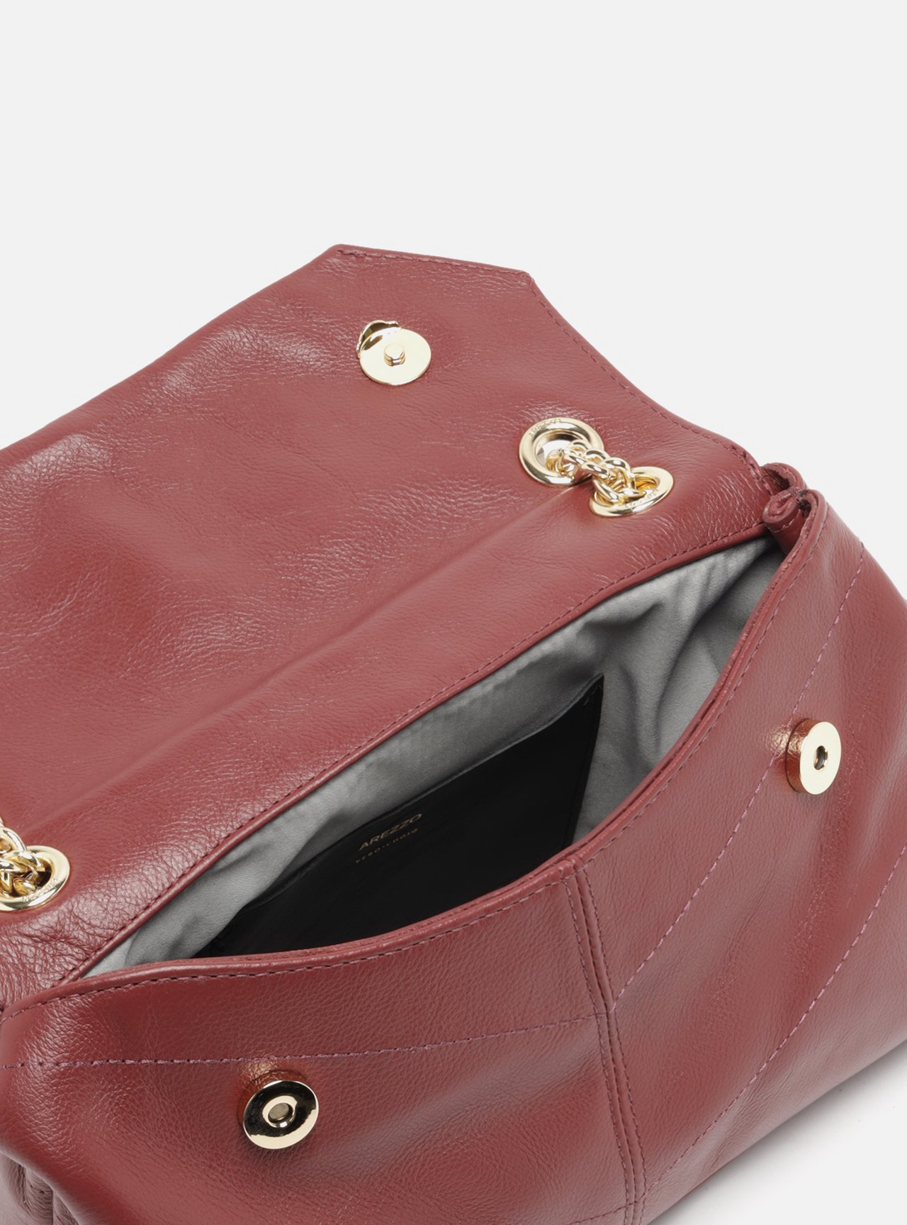 Bolsa Tiracolo Vermelha Couro Ísis Pequena — foto 4