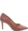 Scarpin Bico Fino Cetim Tressê Rose Blush