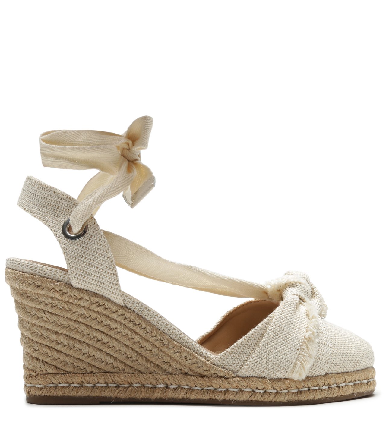 Espadrille shop anabela amarração