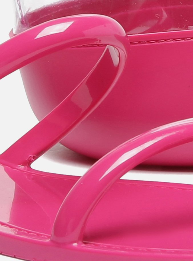 Kit Rasteira Rosa e Bag Transparente Brizza