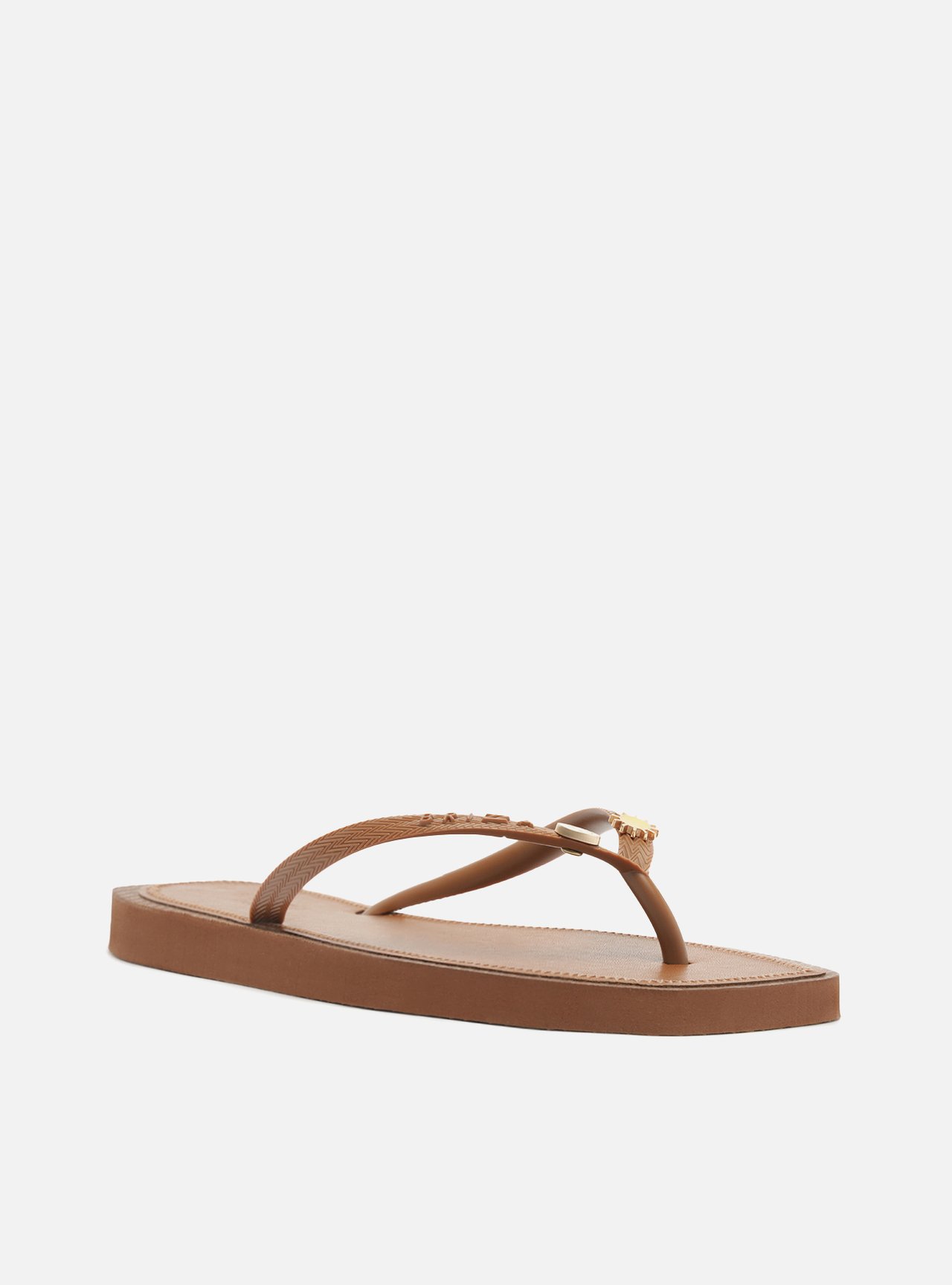 Chinelo Marrom Recouro Square Bacio Di Latte — foto 2