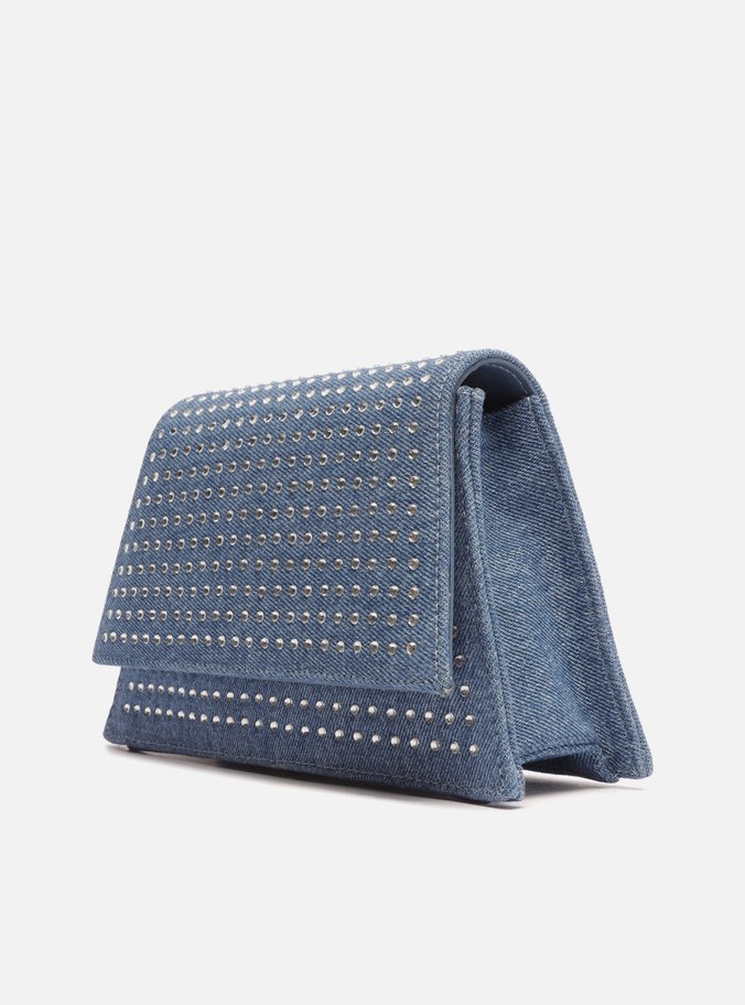 Bolsa Tiracolo Jeans Strass Gilda Média