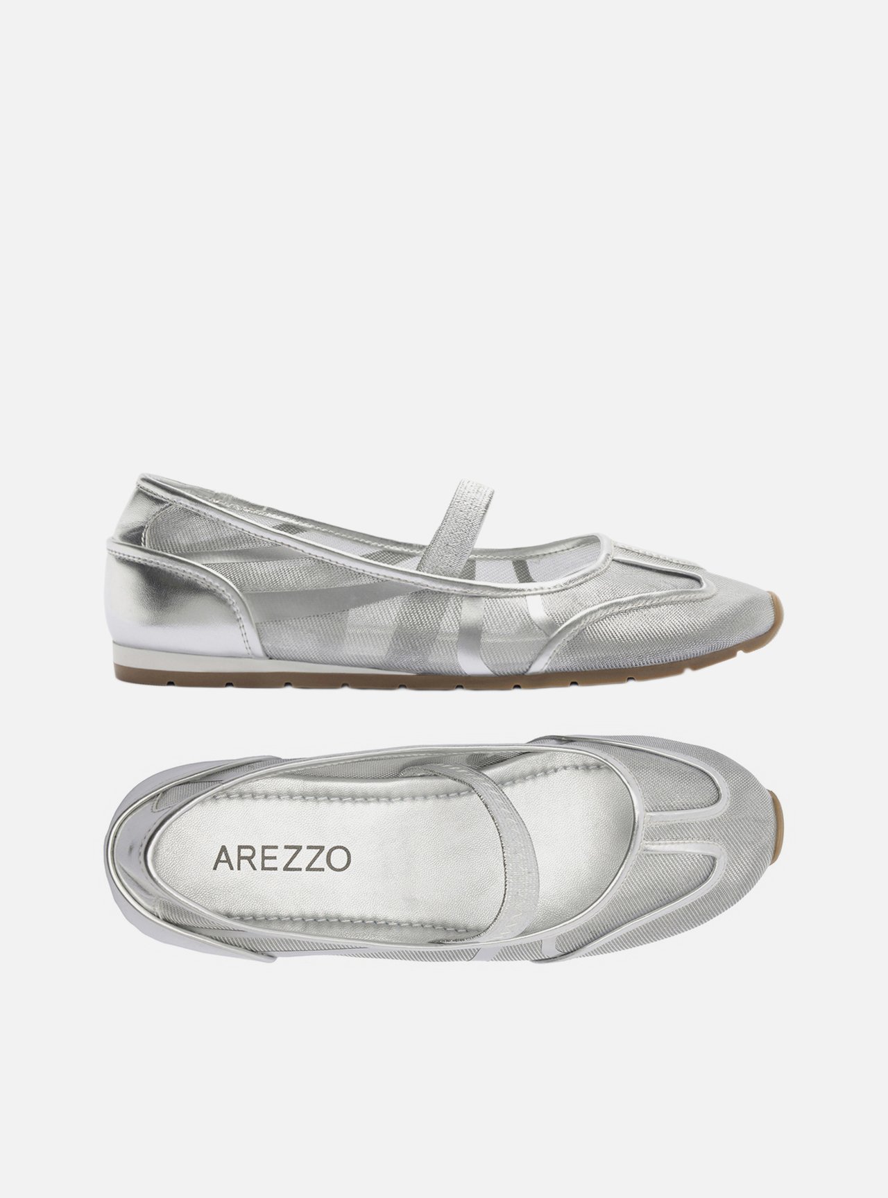 Tênis Prateado Bico Redondo Slip On — foto 5