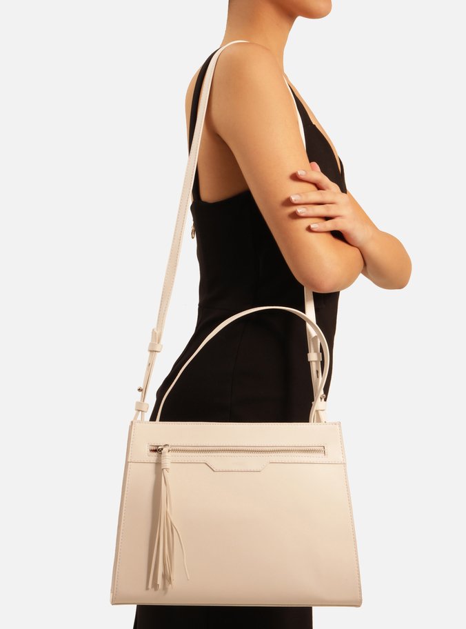 Bolsa Tote Branca Pietra Média