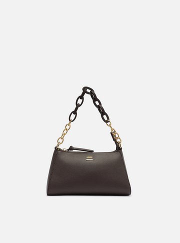 Bolsa Tiracolo Marrom Corrente Pequena