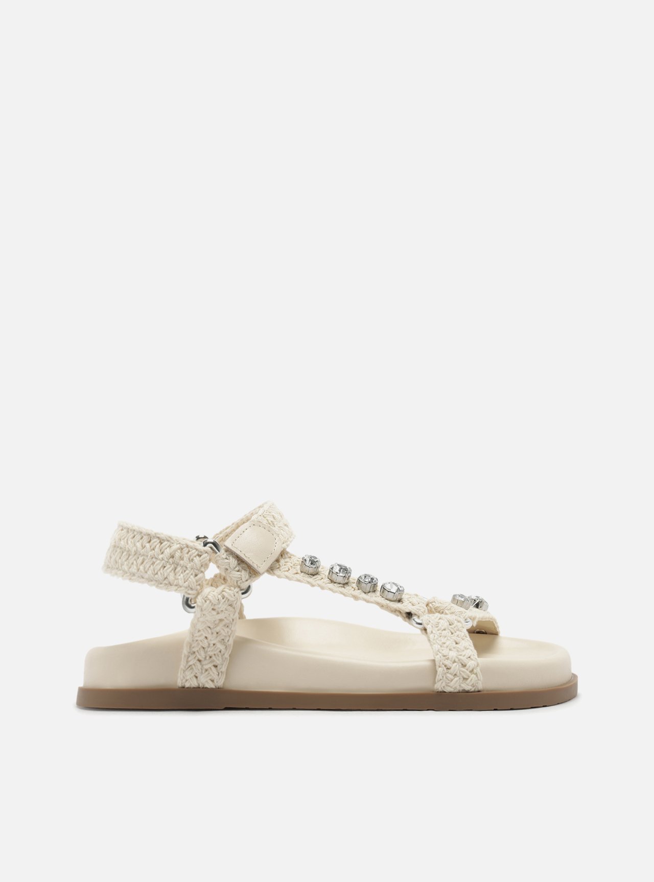 Sandália Off-White Flatform Bordada Mykonos — foto 1