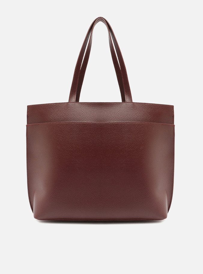Bolsa Shopping Vermelha Grande Alças Metais