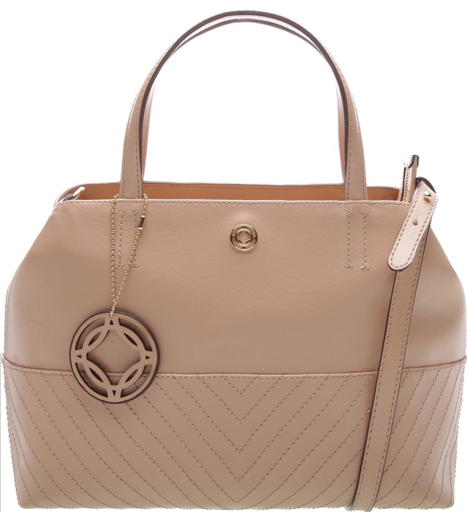 Bolsa Tote Média Toscana Nude Crema