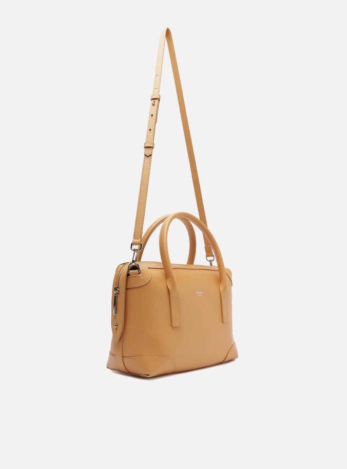 Bolsa Bowling Bege Grande Recortes