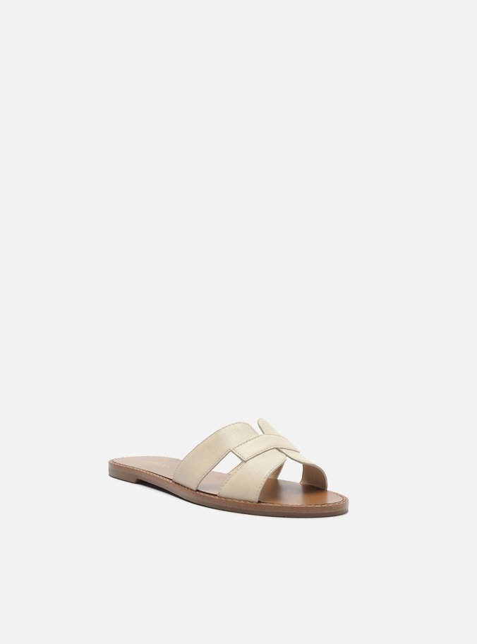 Rasteira Off White Tira Vazada