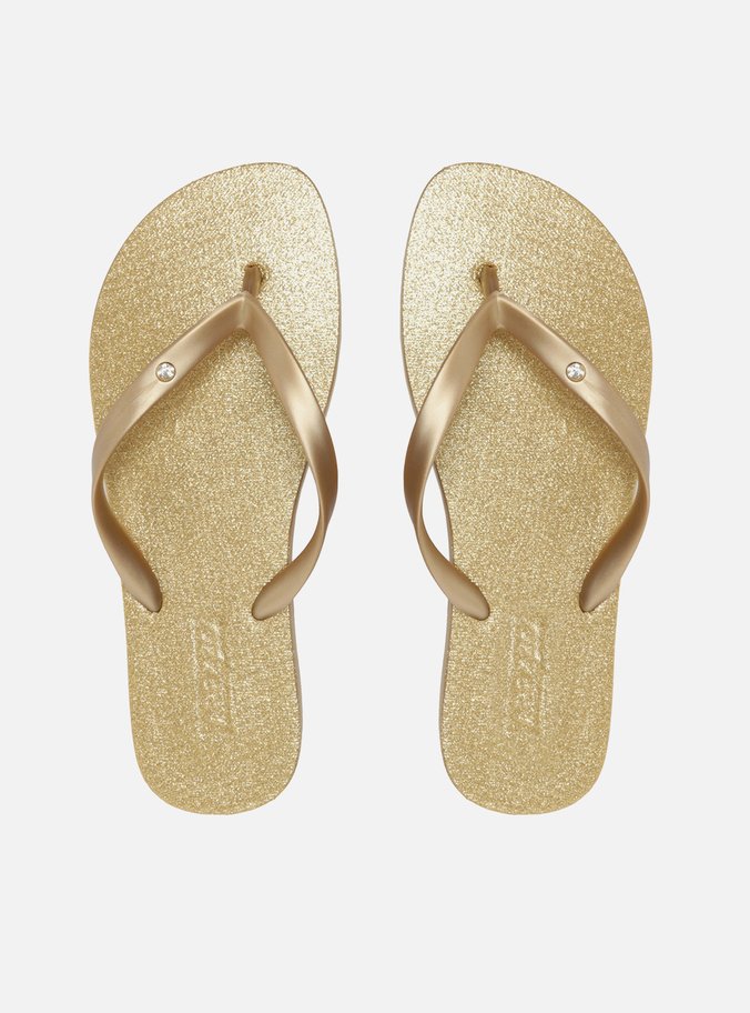 Chinelo de Dedo Dourado Brizza