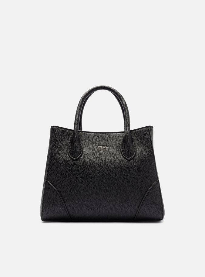 Bolsa Tote Preta Média Textura