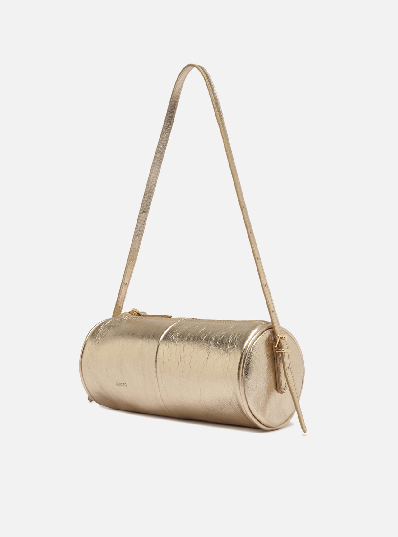 Bolsa Shoulder Dourada Couro Média — foto 2