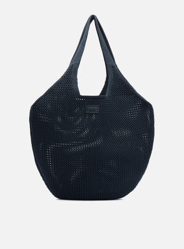 Arezzo — Bolsa Shopping Azul Knit Grande Brizza