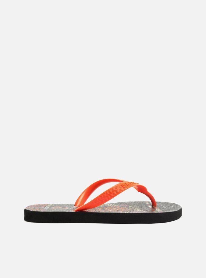 Chinelo de Dedo Laranja Leão Signos Brizza