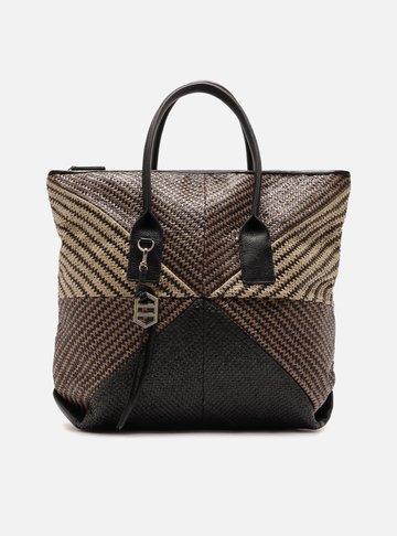 Bolsa Shopping Multicolorida Grande Fibras Naturais