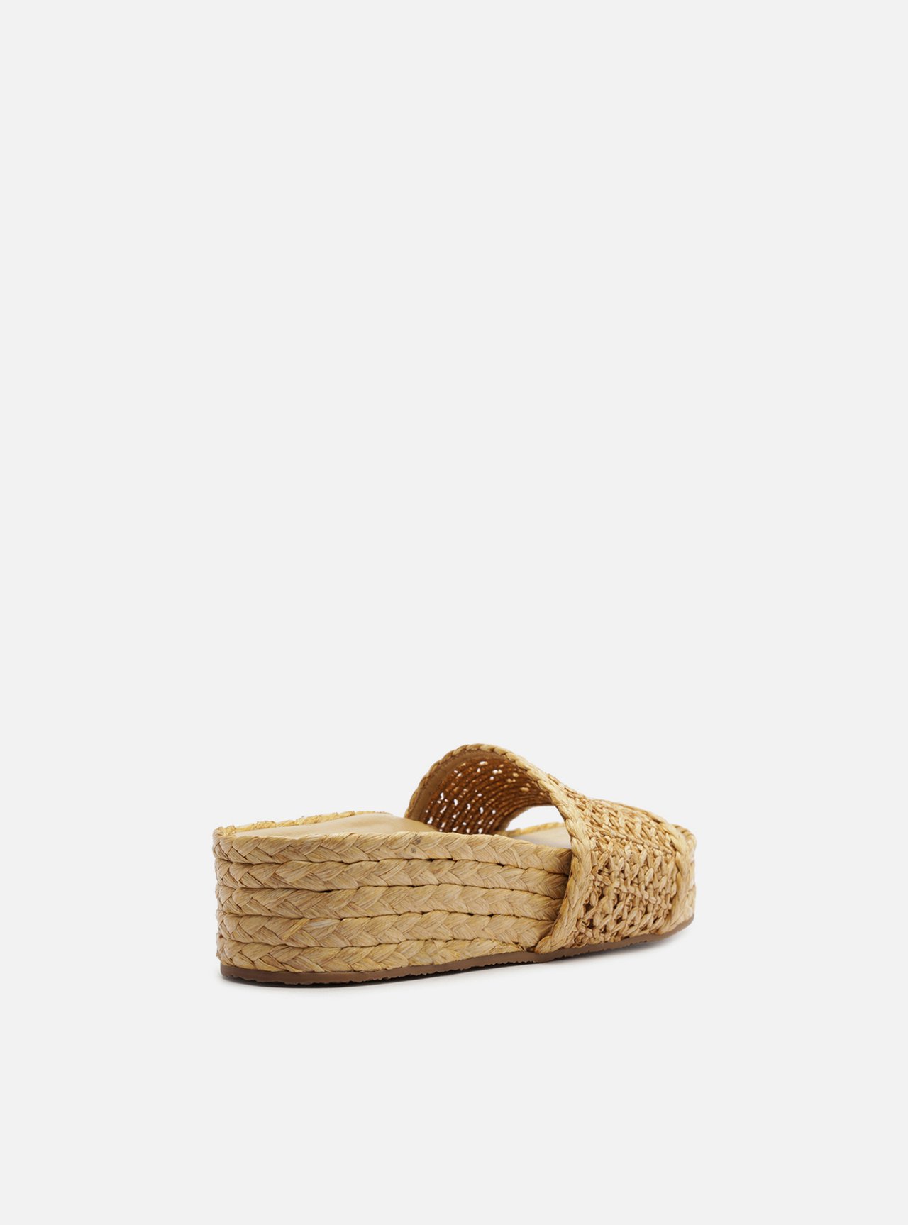 Tamanco Palha Natural Flatform Tira — foto 3
