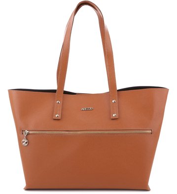 Bolsa Shopping Zíper Tan