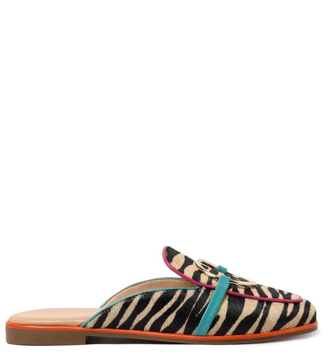 Mule Animal Print Zebra Conforto