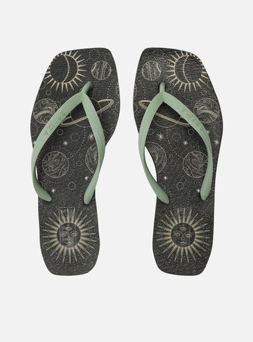 Chinelo de Dedo Jelly Multicolorido Brizza