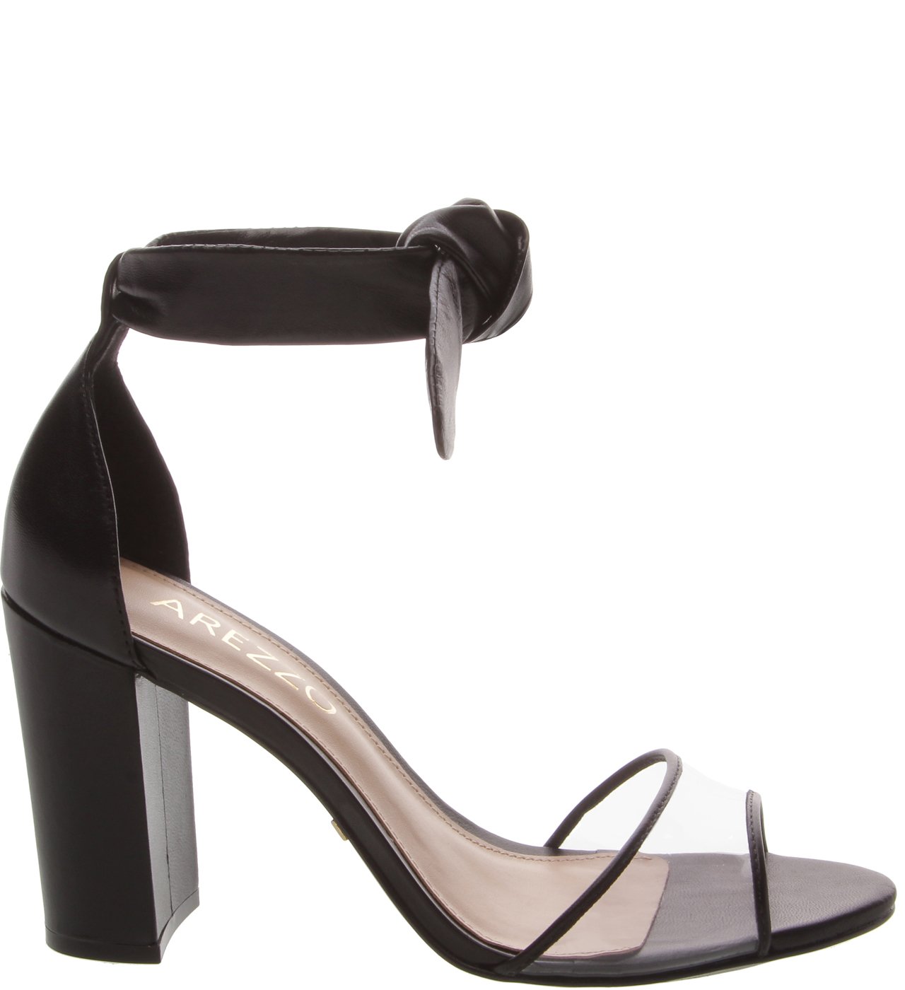 Sandalia vinil sale transparente arezzo