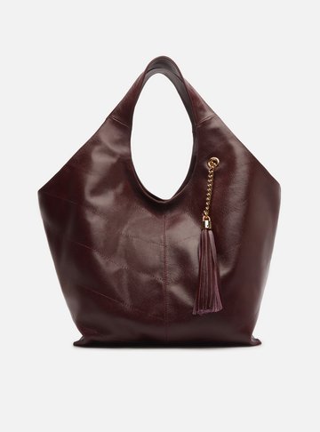 Arezzo — Bolsa Hobo Bordô Couro Ísis Grande