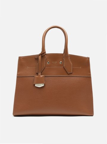 Bolsa Tote Marrom Giorno Grande Moldura
