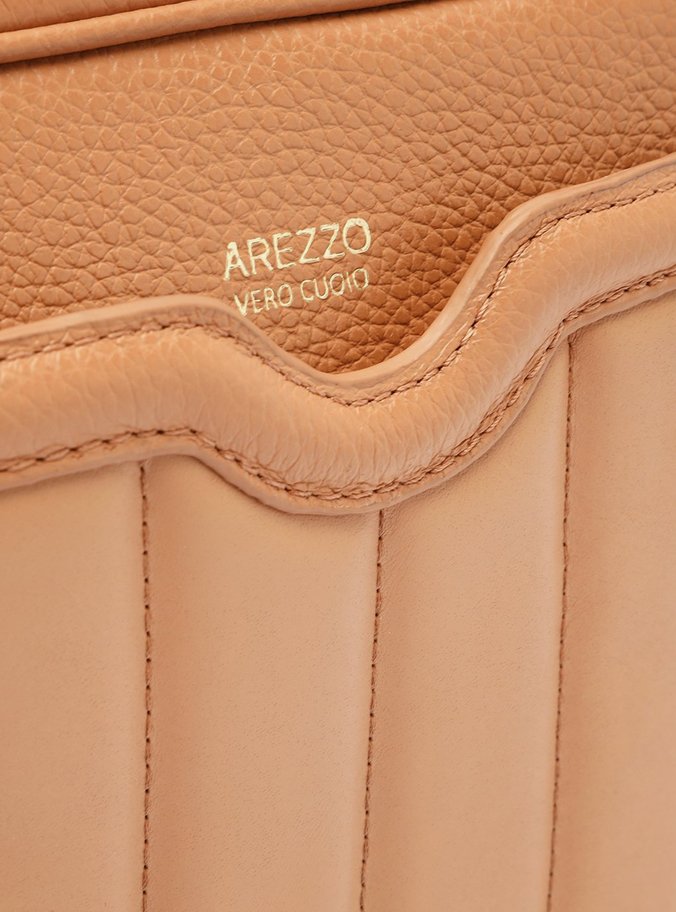 Bolsa Tiracolo Marrom Couro Francine Média