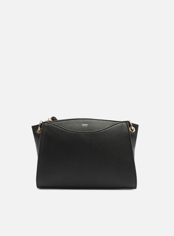 Arezzo — Bolsa Tiracolo Preta Média Alça Metais