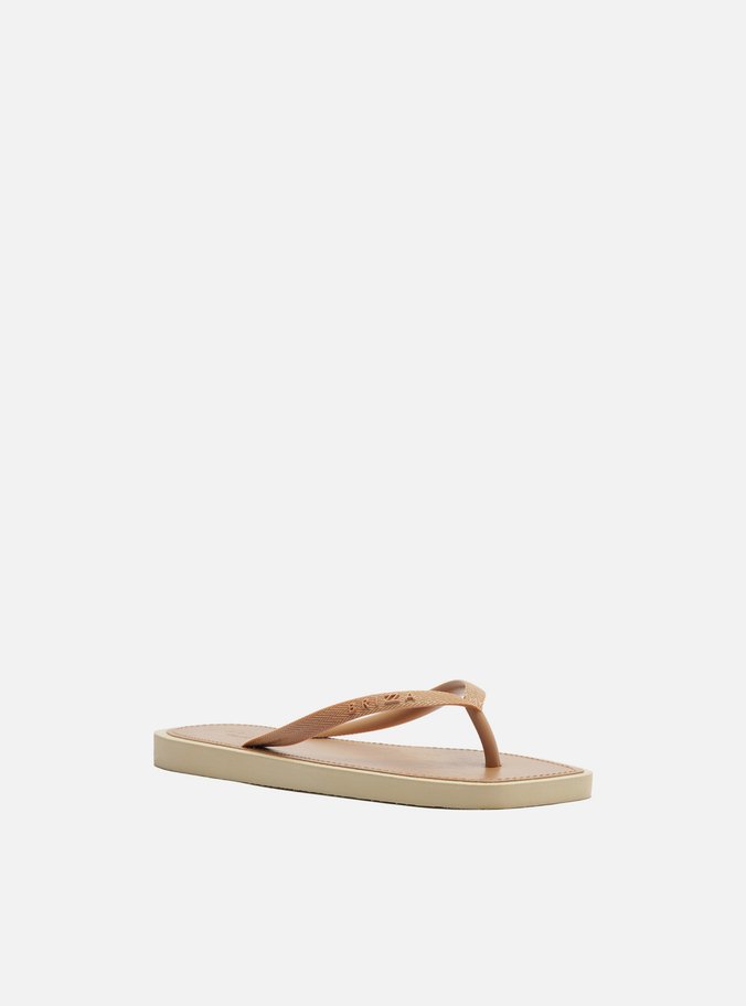Chinelo Marrom Bico Quadrado Brizza