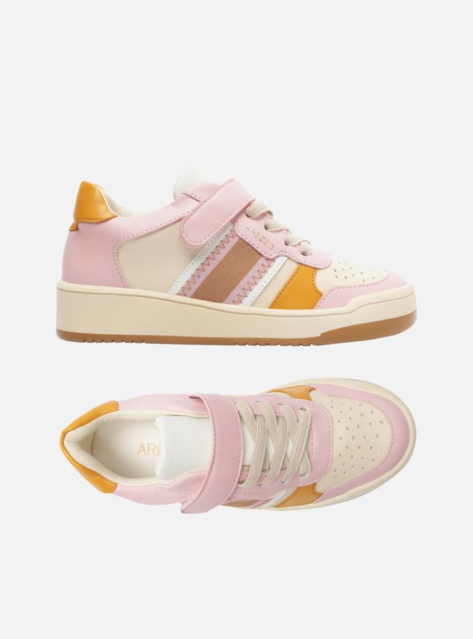 Tênis Infantil Rosa Velcro Color Bambini