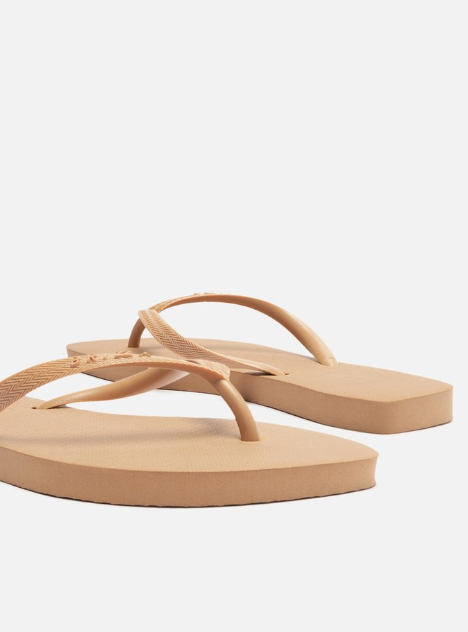 Chinelo de Dedo Nude Leaf Brizza