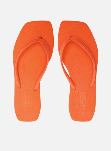 Chinelo de Dedo Laranja Básico Square Brizza