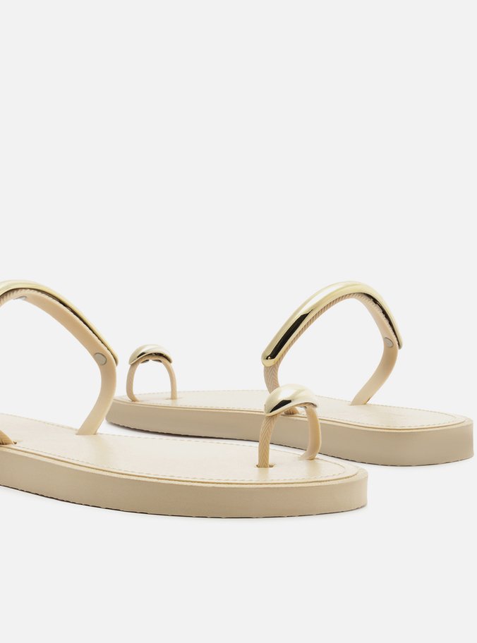 Sandália Rasteira Off-White Brizza