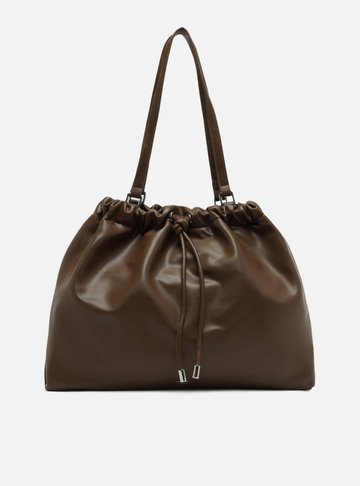 Bolsa Tiracolo Marrom Grande