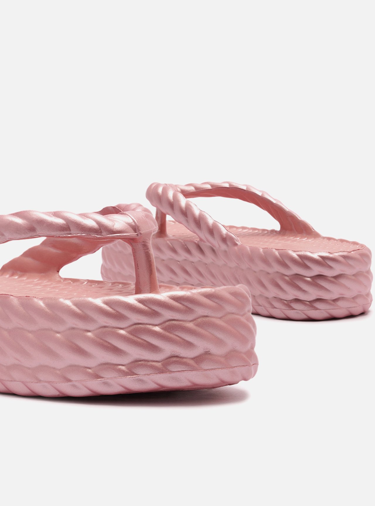 Sandália Rosa Metal Flatform Marrocos Mid — foto 4