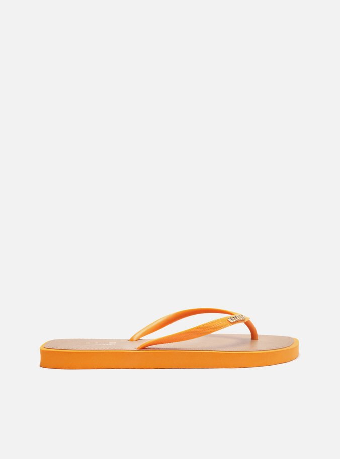 Chinelo de Dedo Laranja Leaf Recouro Brizza