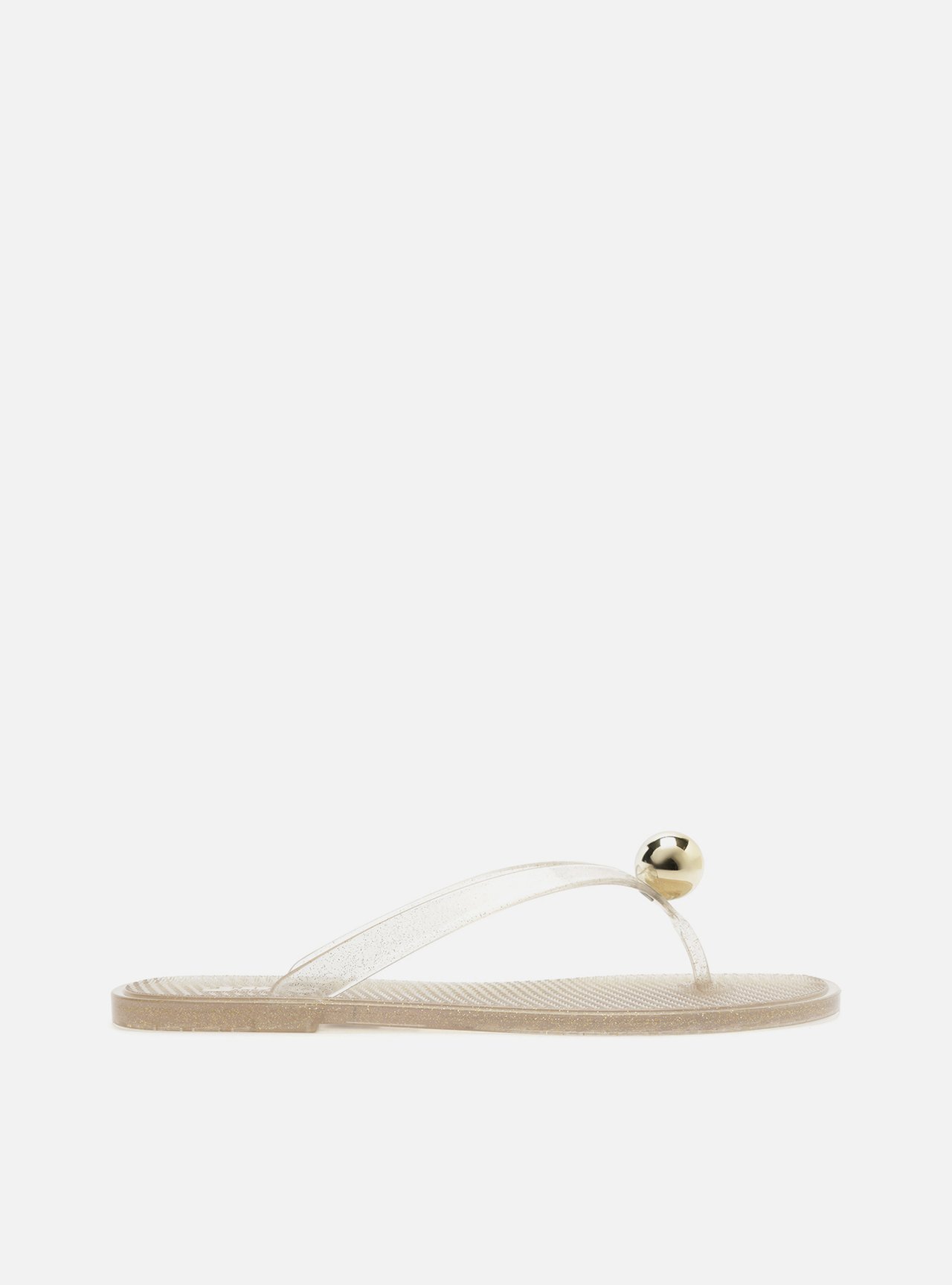 Chinelo Dourado Jelly Glow Esfera — foto 3