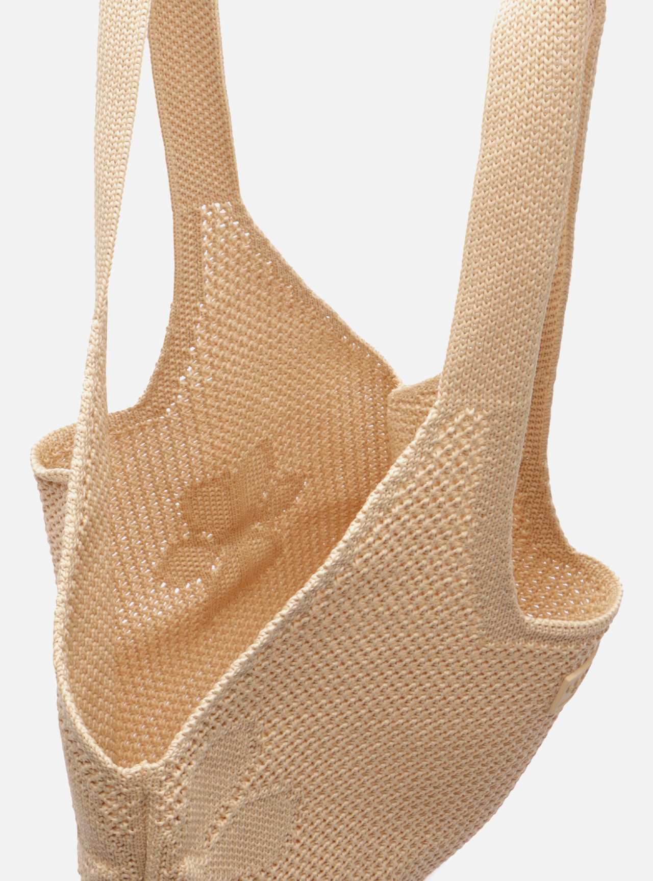 Bolsa Shopping Nude Crochê Grande Brizza — foto 4