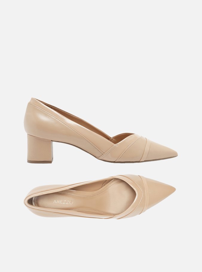Scarpin Nude Salto Bloco