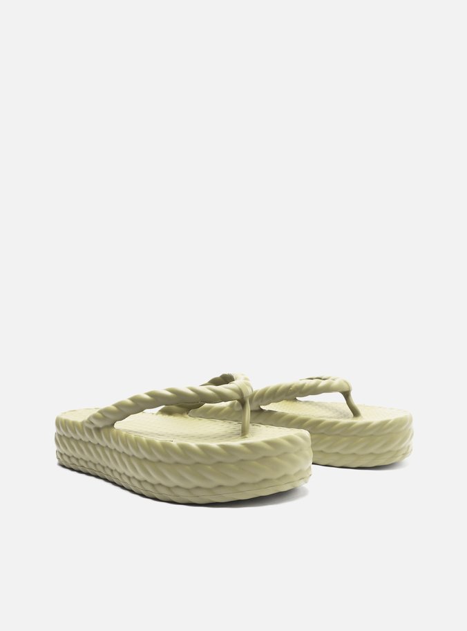 Sandália Verde Flatform Marrocos Mid