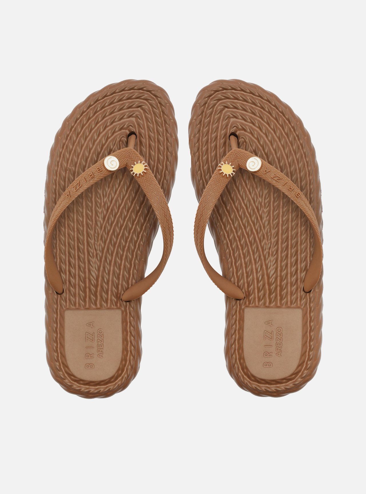 Sandália Marrom Flatform Marrocos Mid Flip Flop Bacio — foto 3