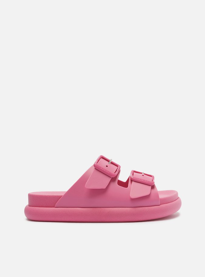 Chinelo Slide Rosa Fivelas Brizza