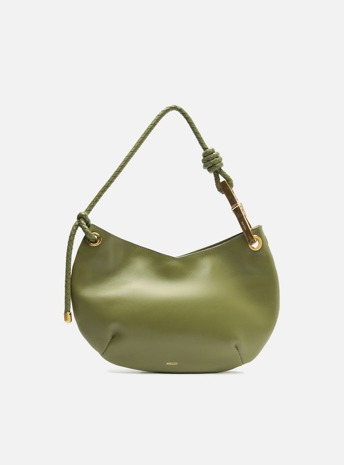 Bolsa Tiracolo Verde Couro Média Maia Tressê