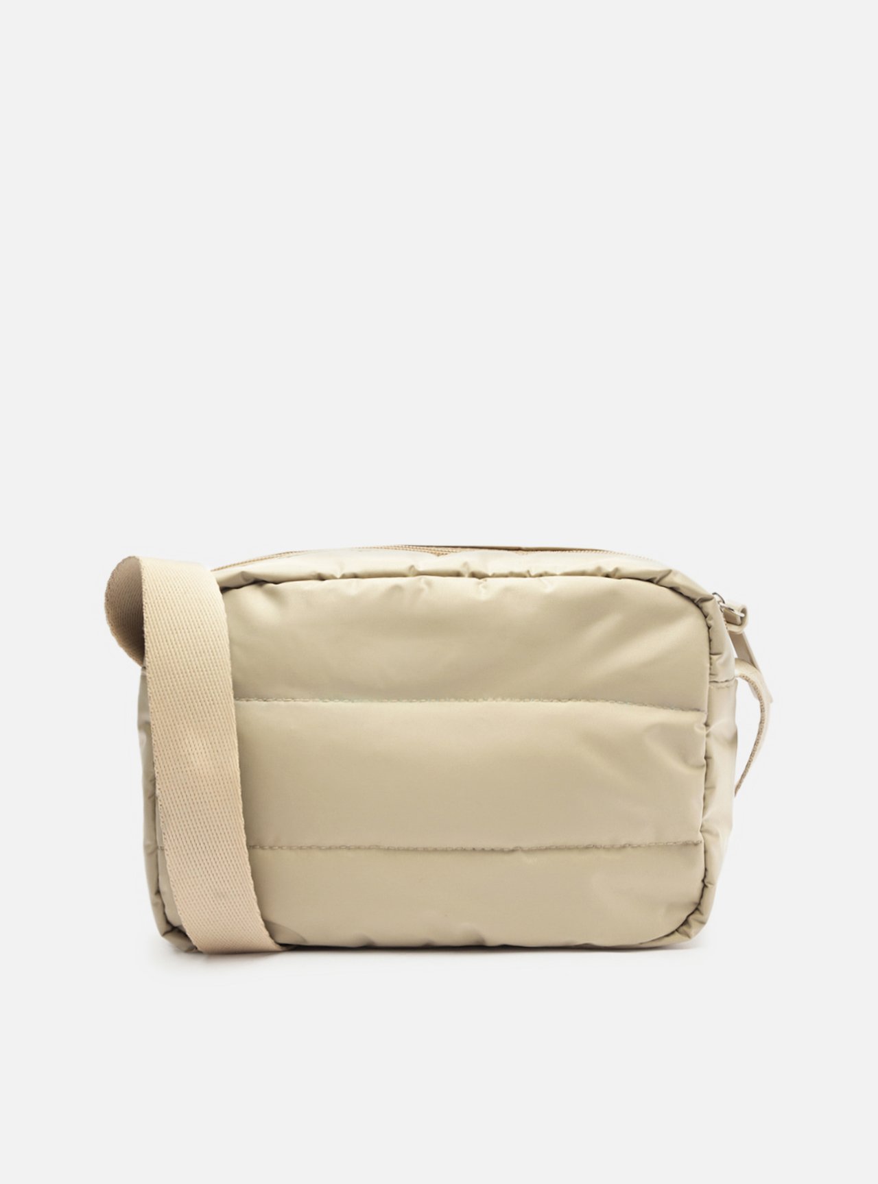 Bolsa Tiracolo Nude Nylon Puffer Pequena — foto 3