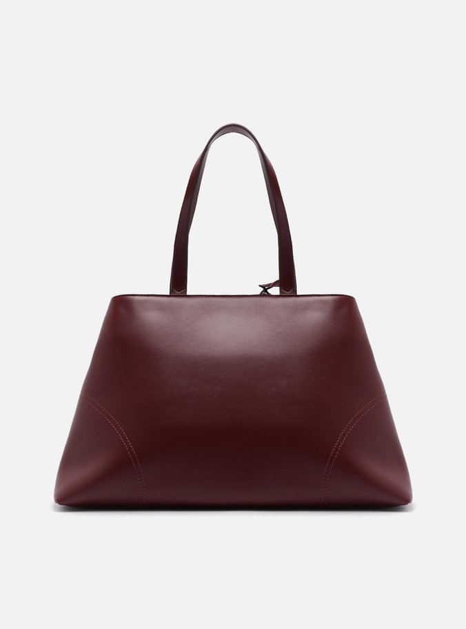 Bolsa Tote Vermelha Grande Costuras Bag Charm